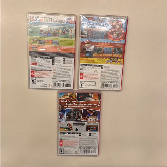 Lot of 3 Nintendo Switch Empty Cases Mario Donkey Kong Animal Crossing Bundle - Picture 2 of 11